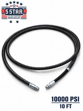Auto Body Frame Machine Foot Pump Air Hydraulic Hose 10000 Psi 10 Feet Auto Body Frame Machine Foot Pump Air Hydraulic Hose 10000 Psi 10 Feet