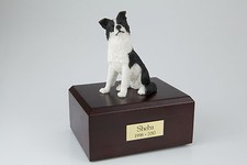 Border Collie Pet Funeral Cremation Urn Avail in 3 Different Colors  4 Sizes