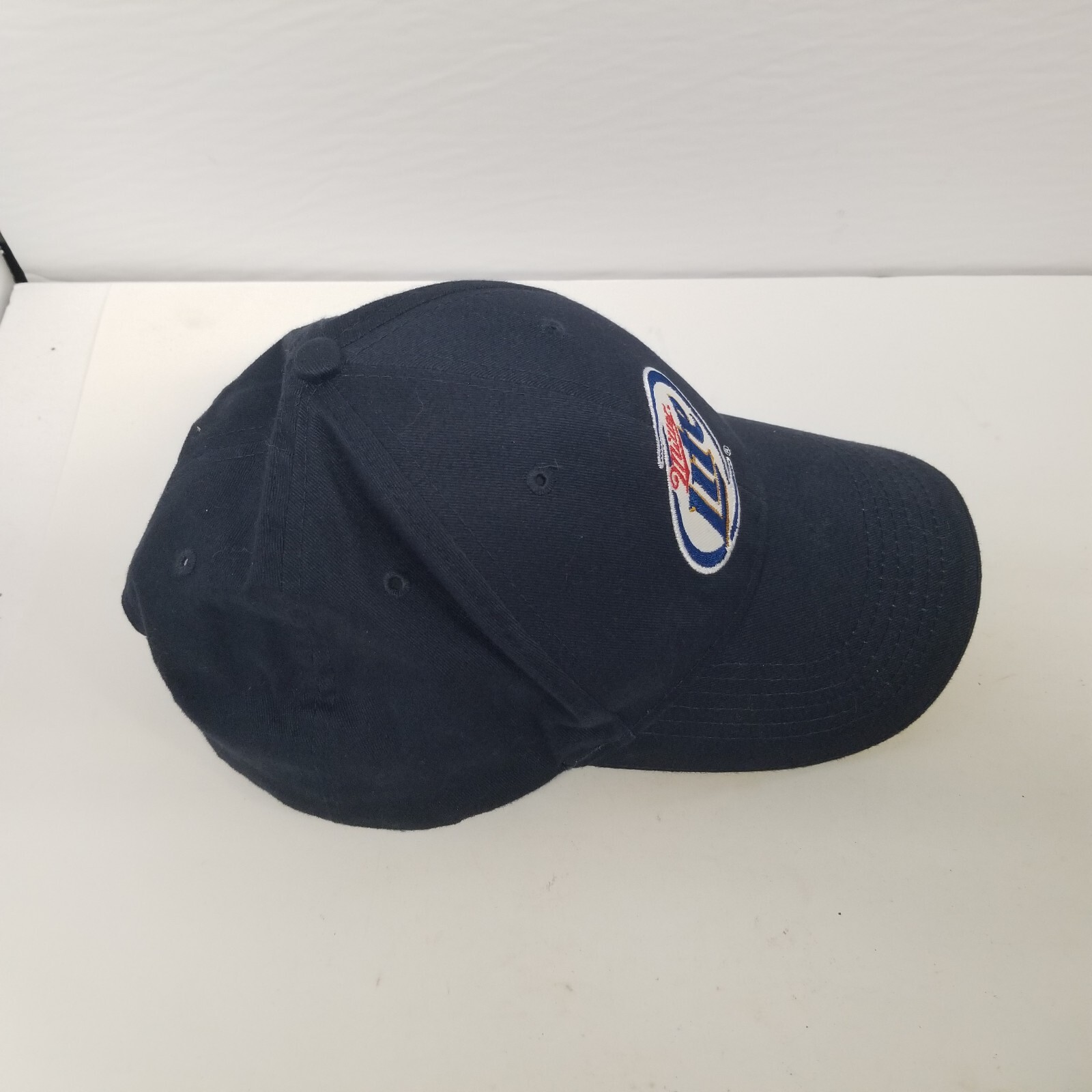 Miller Lite Beer Promo Adjustable Navy Blue Strapback… Gem