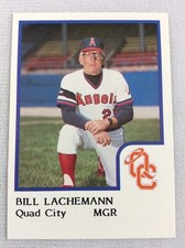 1986 Quad City Angels-ProCards Minor League Baseball Card-Bill Lachemann