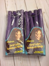 Claire's for Conair SPIRAL CURLERS Easy to Use Foam 2 Pkgs Of 8 NIP