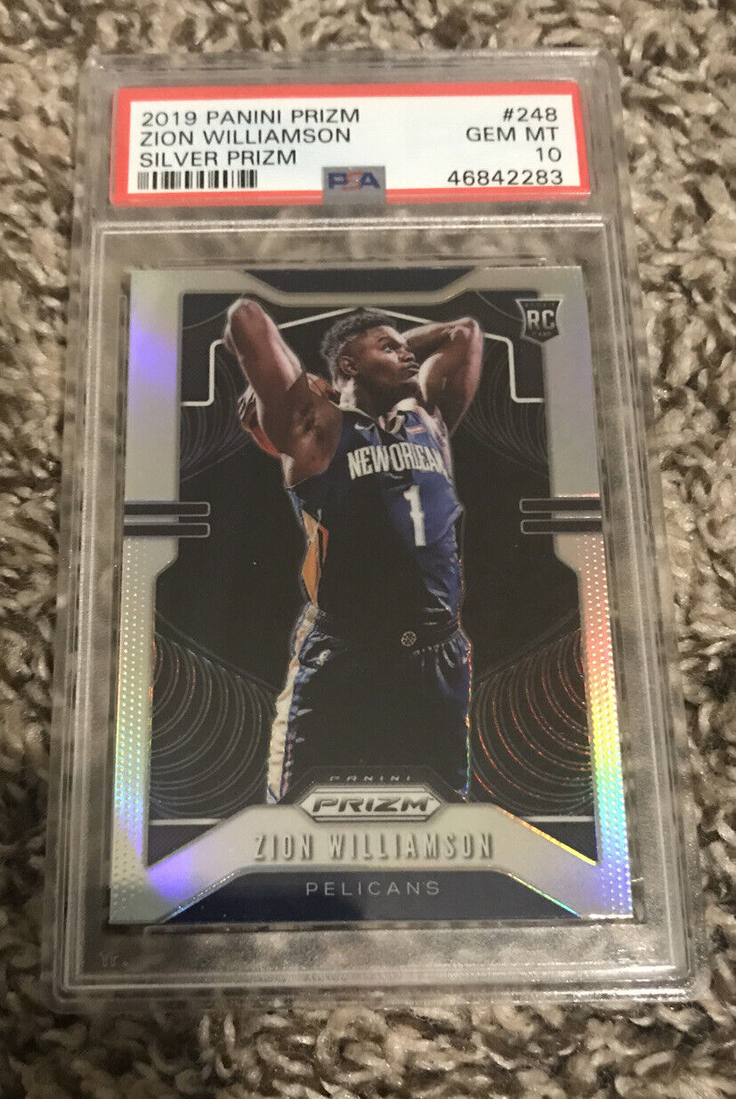 2019-20 Panini Prizm Silver Zion Williamson Rookie RC #248 PSA