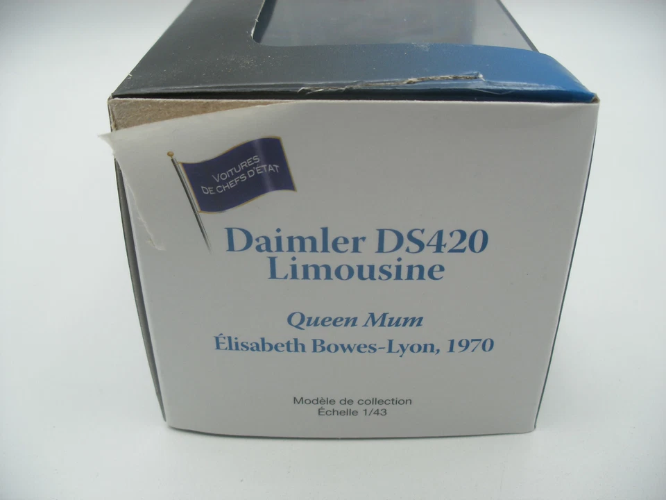 Collection Atlas 1/43 eme Voiture Chefs d'Etat DAIMLER DS420 Queen Mum 1970 Lyon - Photo 4/4