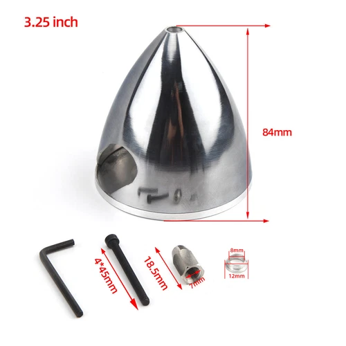 1pc RC model Aluminum Alloy Spinner 2 Blade or 3 Blade w/ 1.5/2/2.5/3/3.5/4inch - Picture 18 of 23