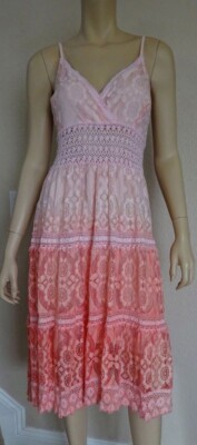 EAMZ 1590 Sacred Threads Peach Ombre Lace Beautiful Dress OS S M L
