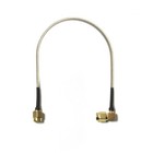 SMA male to SMA male right angle pigtail cable RG405.086" 20CM for wifi router