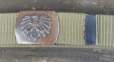 Austrian Army olive green field web belt#