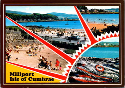Vintage Postcard Millport Isle Of Cumbrae Scotland Beaches