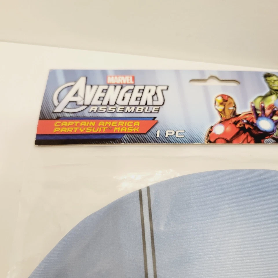 Captain America Partysuit Mask Marvel Avengers Assemble Halloween Costume - Image 2 of 3