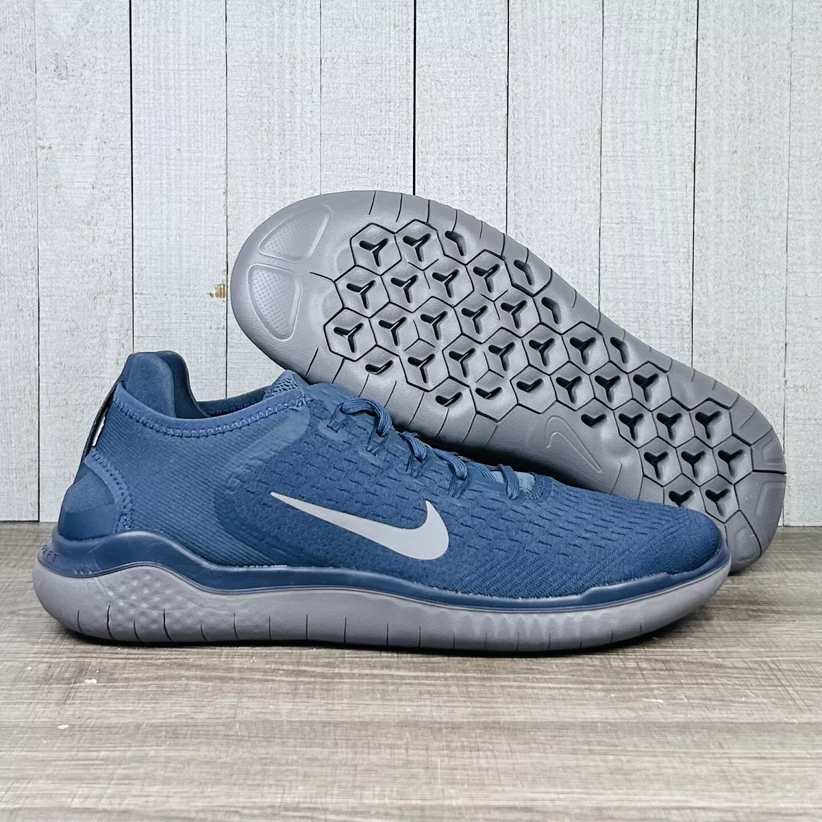 Nike Free RN 2018 Thunder Blue Navy Grey Running Shoes 942836-401 Mens Size  7-14 | eBay