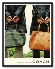 Coach Hamptons Leather Carryall Print Ad 2001...