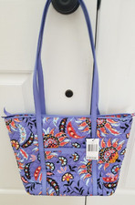 Vera Bradley Small Trimmed Vera Tote Bag in Mural Garden