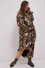 Anthropologie Blair Shimmer Maxi Dress Sz S Metallic Tie Neck Boho VNeck NEW NWT