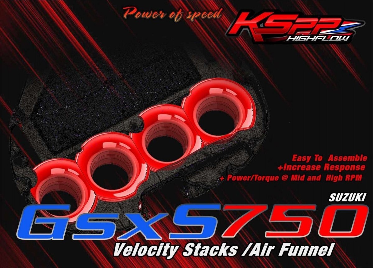 Velocity Stack Suzuki Gsx-s750 Gsxs 750 Air Intake Funnel | eBay
