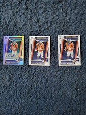 Montrell Washington. 3 Card RookieFootballLot . Autograph 275/299. #157.