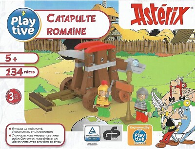 3 New Asterix Playtive Roman Catapult Tent Centurion Menhir Boxes