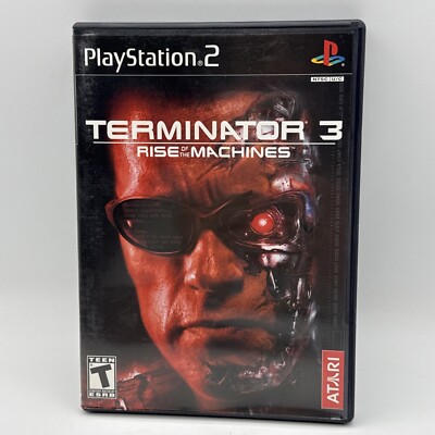 Terminator 3 Rise of The Machines Sony PlayStation 2 PS2 Atari Video Game w/Book