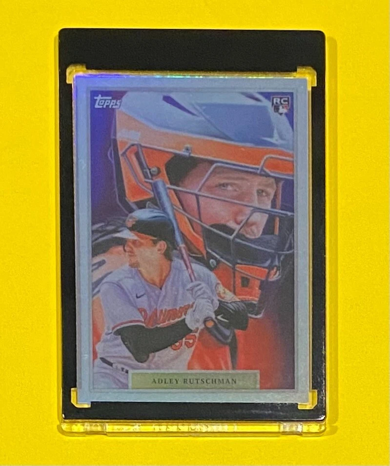 2023 Topps Adley Rutschman Game Within Game RAINBOW FOIL /99 SP Orioles #10 RC - Image 3 of 4