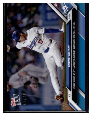 2024 Topps Now #251 Shohei Ohtani Blue Parallel #d /49 | eBay