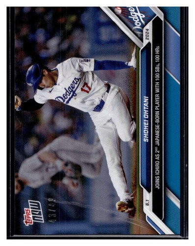 2024 Topps Now #251 Shohei Ohtani Blue Parallel #d /49