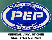 PRECISION ENGINE PARTS ORIGINAL VINYL STICKER DECAL NHRA RACING - LAS VEGAS