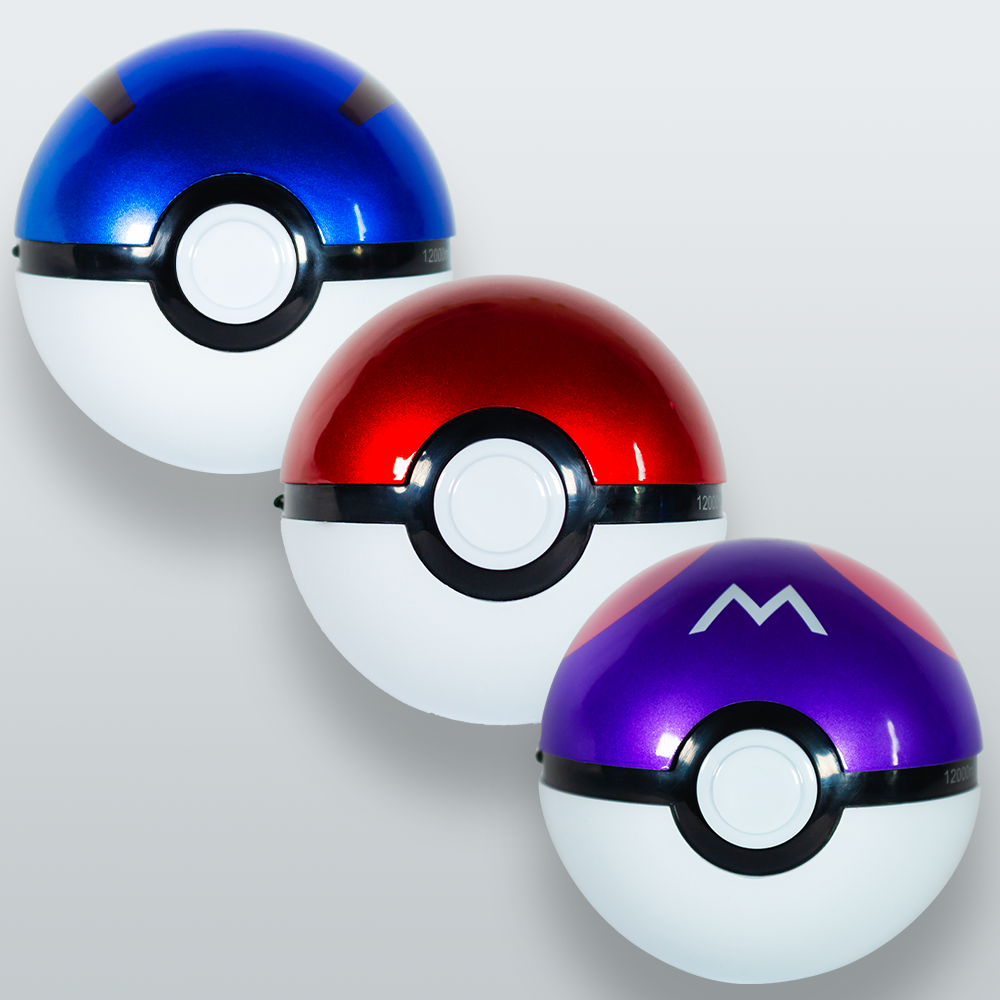 Poke Ball Power Bank Portable Charger 12000mAh