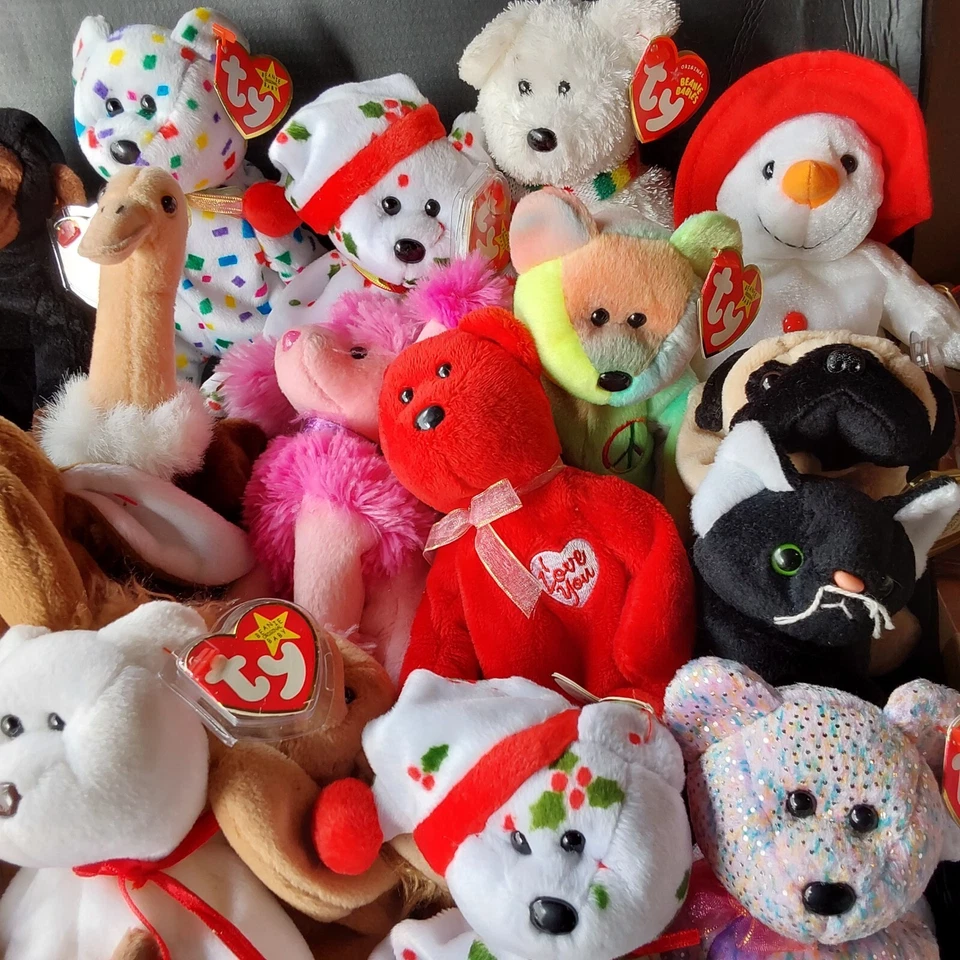 Colección Massive Beanie Babies - 150+ Juguetes de Peluche Ty Originales - Ideal para Coleccionar Foto 2 de 4