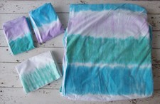 Pottery Barn Teen Full/Queen Tie-Dye Duvet Cover+2 Shams+Pillowcase~100% Cotton