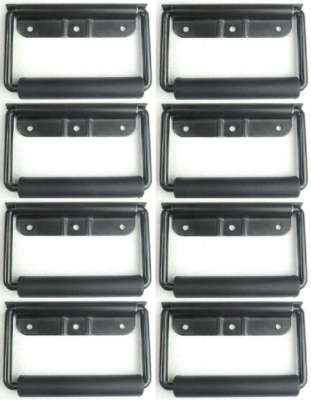 8x Gefederter Klappgriff 130 x 77 mm Kistengriff Boxengriff Tragegriff Casegriff