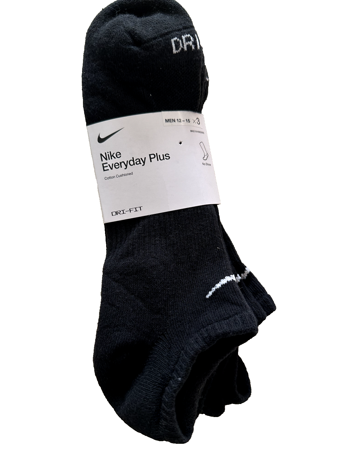 Nike Everyday Cotton Cushioned No-Show Socks for Men Sizes 12-15-image
