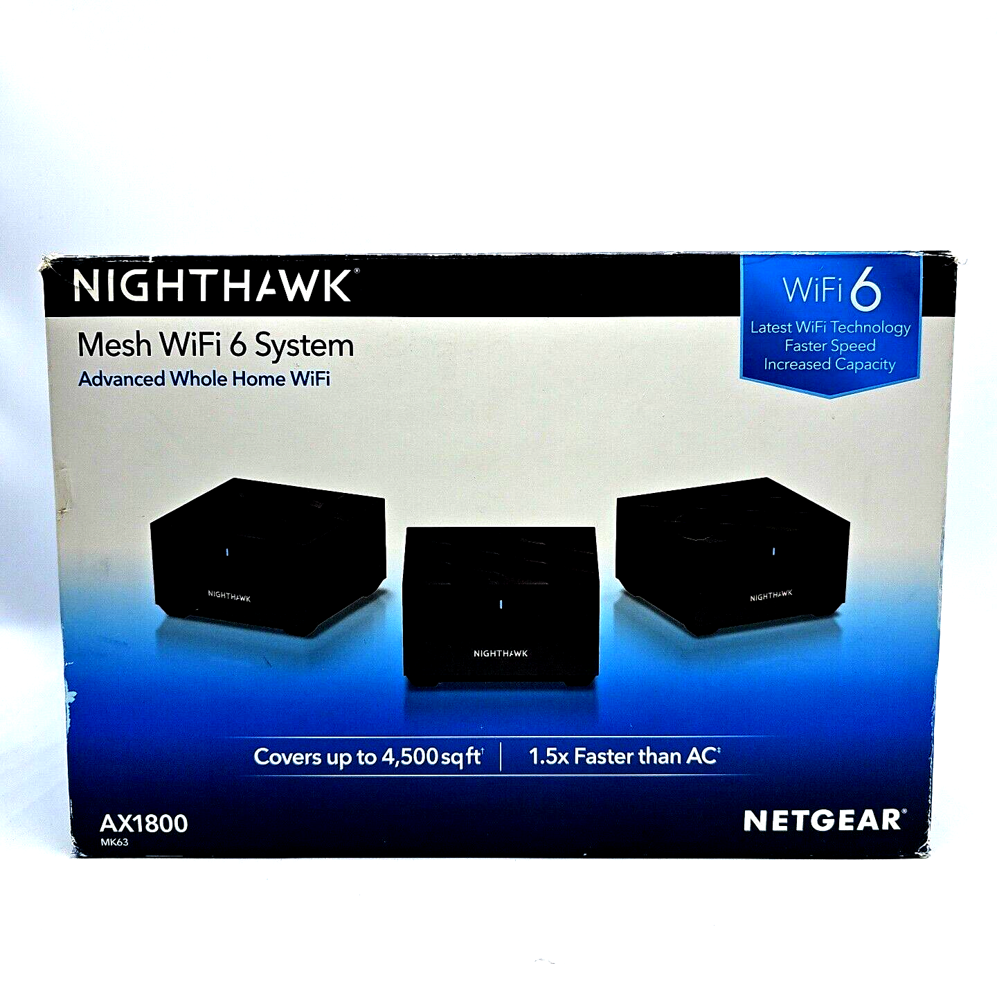 NETGEAR Nighthawk AX1800 WiFi 6 Mesh Network System Pack of 3
