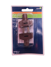 Leviton Flat Vinyl plug. Tough long lasting body C20-48643-000 Brown