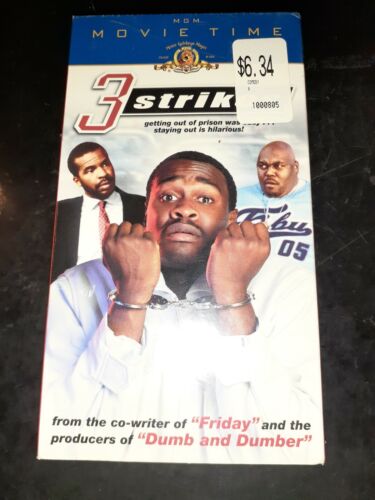 3 Strikes (VHS, 2000, Movie Time) ¡NUEVO! *COMPRA 2 OBTÉN 1 GRATIS  - Imagen 1 de 4