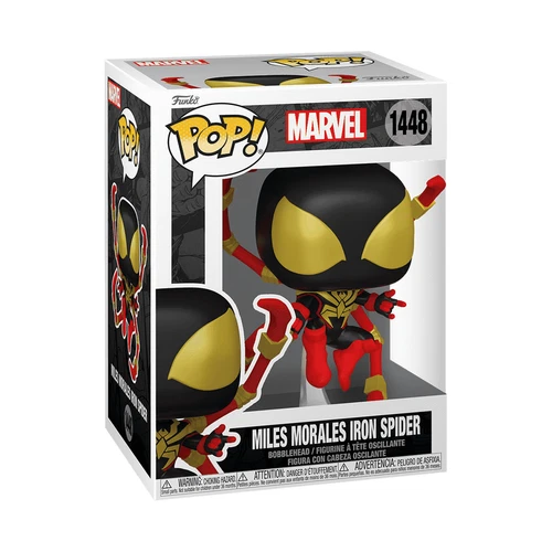 Funko POP: Marvel - Miles Morales Iron Spider #1448 - with Protective Sleeve
