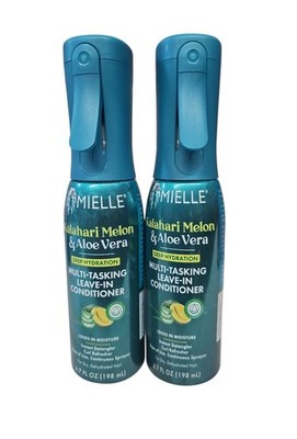 2 Pack MIELLE Kalahari Melon & Aloe Vera Hydration Leave-In Conditioner 6.7 Oz