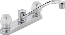 Peerless P220LF Classic Two Handle Kitchen Faucet, Chrome