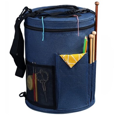 Portable Large Capacity Yarn Organizer Knitting Tote Storage Bag for Crocheting