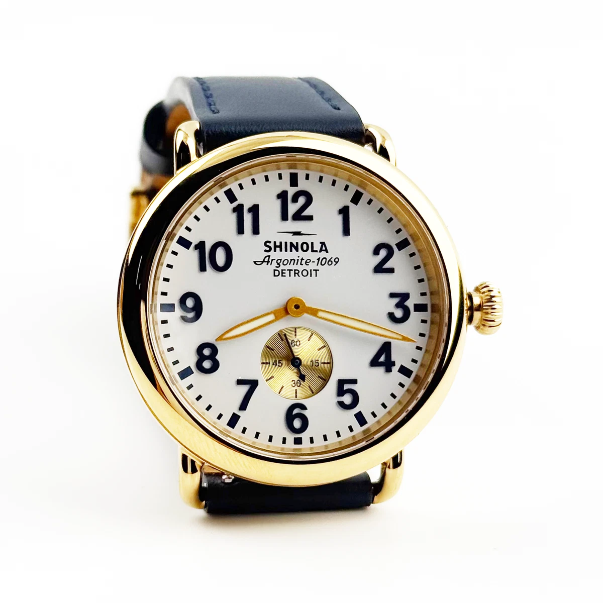 Shinola Gold Leather Wristwatches for sale | eBay display picture 3