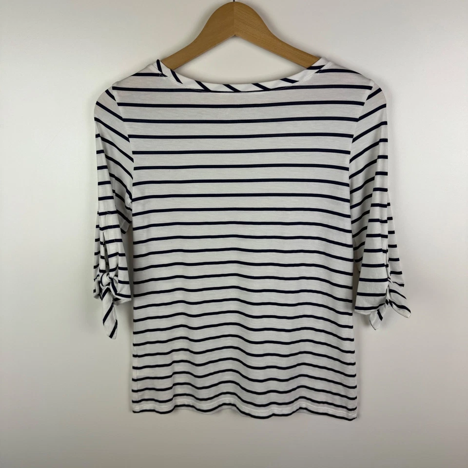 Top a Rayas Lilly Pulitzer Preston Talla XXS Algodón Pima Náutico Costero Preppy Foto 4 de 4