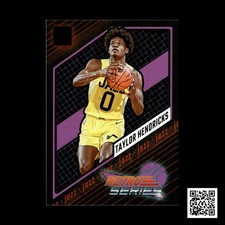 2023-24 Donruss #12 Taylor Hendricks Retro Series Purple Press Proof