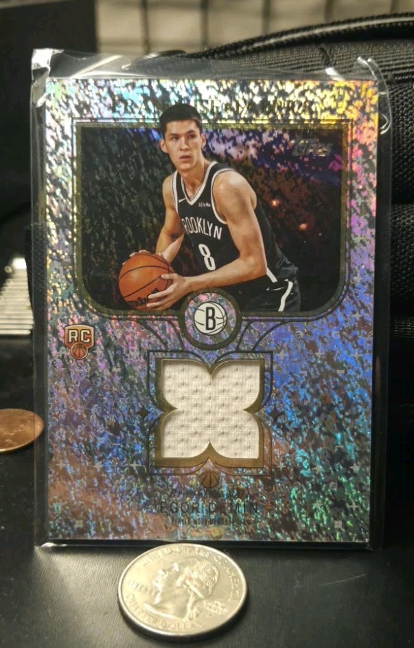 2025-26 Topps - Franchise Fabrics Egor Demin #FF-ED Holofoil (MEM, RC)