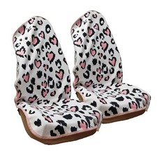 Car Seat Cover Protector Front Seats,for 2Pcs Front Seat Towel Leopard Print