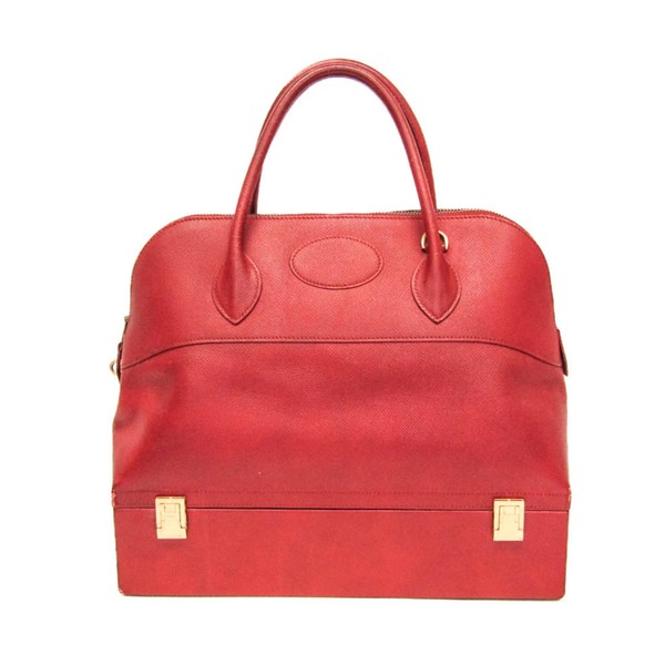 Hermes McPherson Women's Courchevel Leather Handbag Red Color FVGZ000623