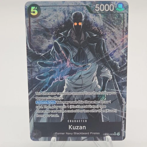 Bandai One Piece Kuzan OP10-082 Super Rare Foil Parallel 5 Cost 5000 Power