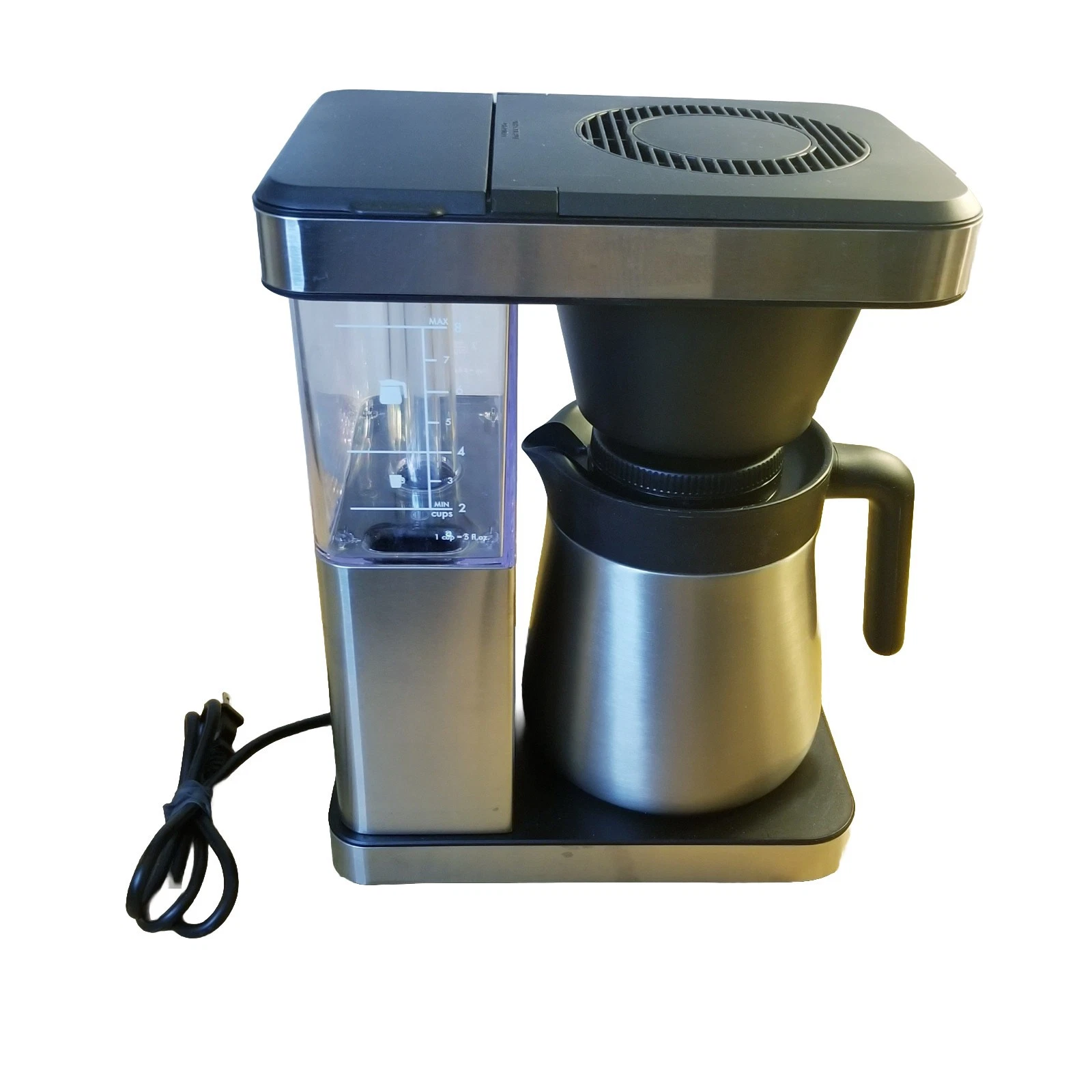 OXO Brew 8 Cup Coffee Maker 8718800 Black Stainless Steel Cleaned Tested Works