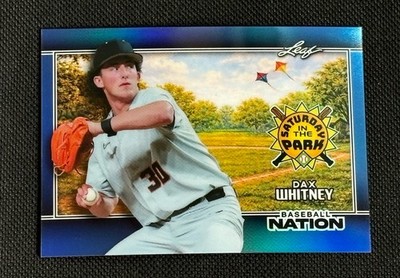 Dax Whitney /49 Blue Saturday In The Park - 2026 Leaf Baseball Nation