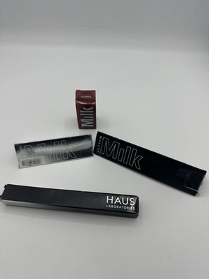 Milk Makeup Bundle Glow Oil Lip Cheek Lash Primer Lip Scrub Haus Eyeliner