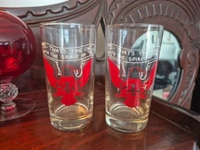 2 Spirit 76 1951 25 Year Celebration Eagle Libbey Bar Glasses Korean German War 