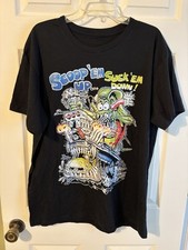 Mens Rat Fink Ed Big Daddy Roth Scoop Em Upsuck Em Down T-shirt Sz Xl