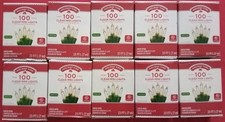 BRAND NEW 10 BOXES Holiday Time 100 Clear Christmas Mini Lights Indoor Outdoor